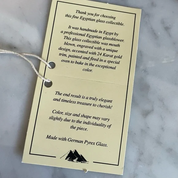 Collectible 16" Egyptian Museum Glass Tree - Picture 6 of 7